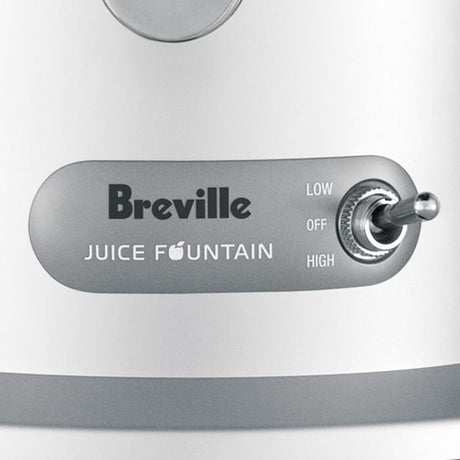 Breville JE 95 Juicer Fountain 850W Large Feed 2 Speed Silver | TBM Online