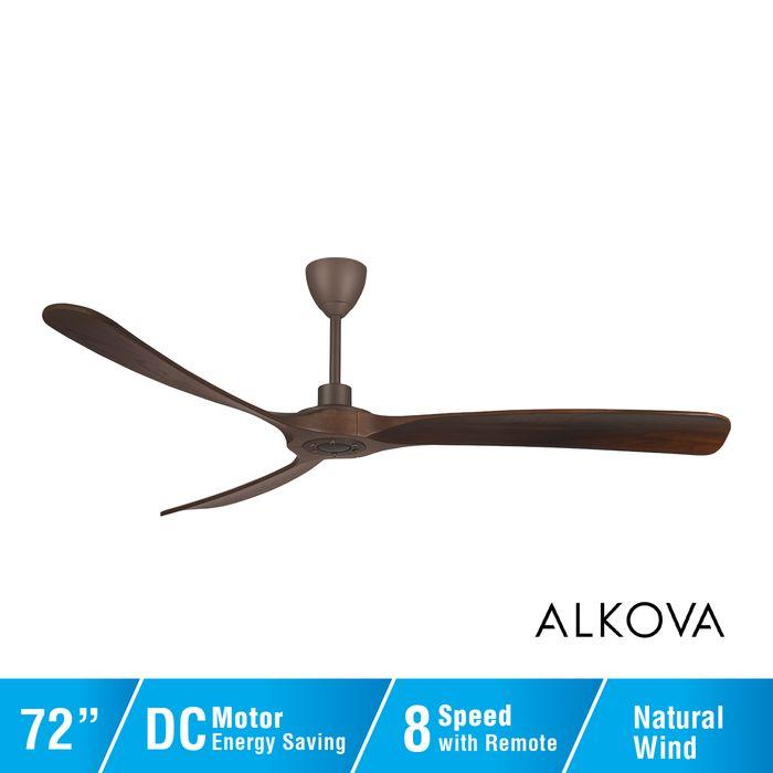 Alpha Alkova MAYSA G2-3B/72 WALNUT/ORB Ceiling Fan 72" 3 Blade Walnut ORB