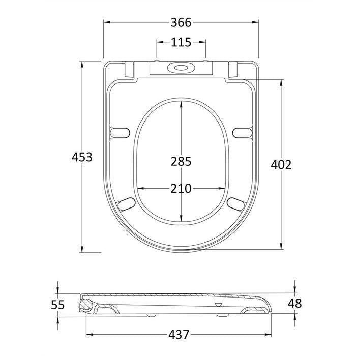 JoyLife JTS-001-D Manual Bidet D Shape