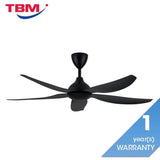 Alpha Vannus SENI-5B/56 MATT BLACK Ceiling Fan 56" 5 Blades Matt Black