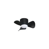 Alpha Alkova MILI-3B/22 LED HG MATT BLACK Ceiling Fan 22" 3 Blades Matt Black