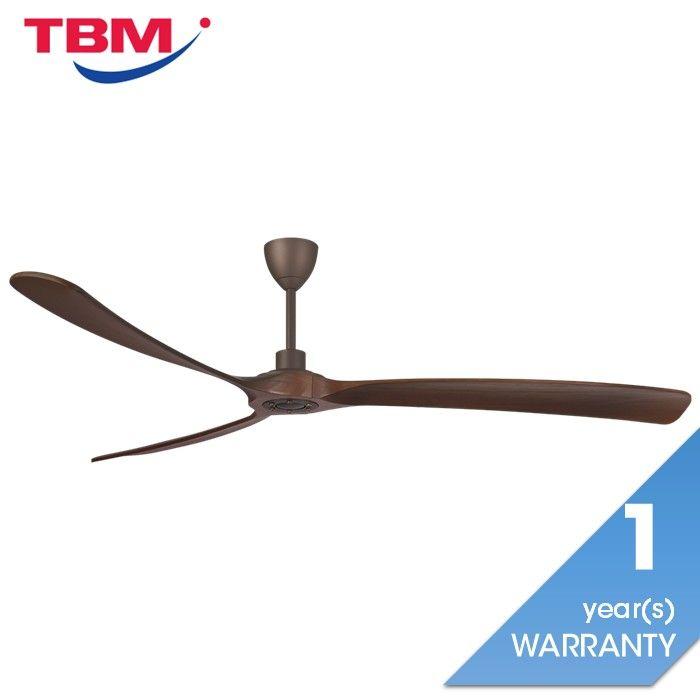 Alpha Alkova MAYSA G2-3B/84 WALNUT/ORB Ceiling Fan 84" 3 Blade Walnut ORB