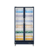 Haier Display Chiller Showcase 625L Air Cooling Technology R290A