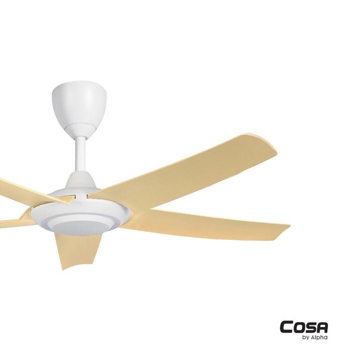 Alpha Cosa CX20-5B/46 MAPLE/MW Ceiling Fan 46" 5 Blades DC Motor Maple Matt White