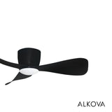 Alpha Alkova MILI-3B/42 LED HG MATT BLACK Ceiling Fan 42" 3 Blades Matt Black