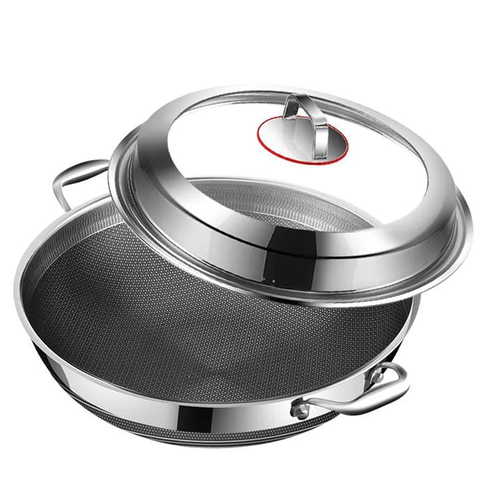 CE Integrated CE - CKW38/DL316 Stainless Steel Wok With Steamer 38cm | TBM Online
