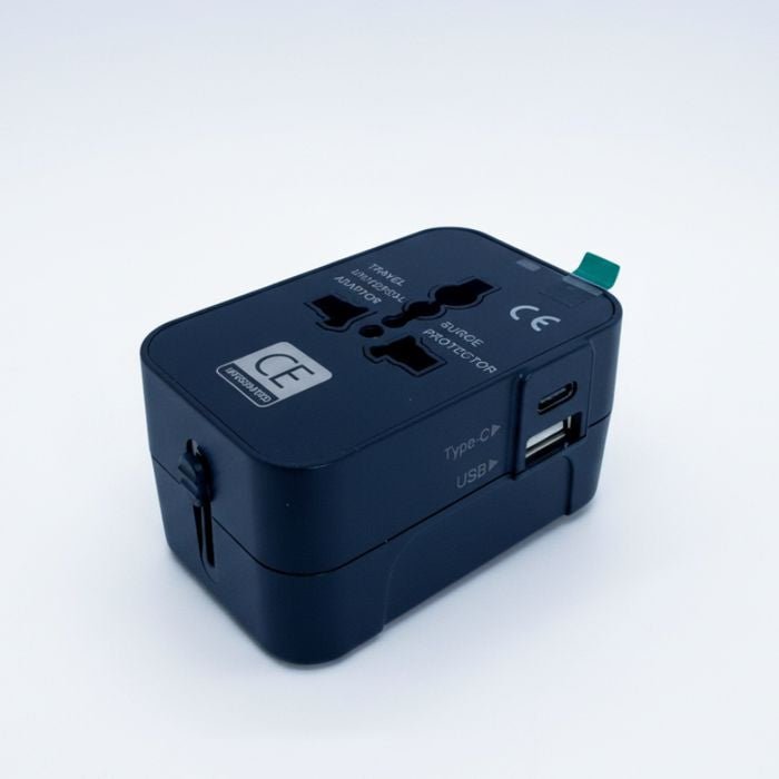 CE Integrated CE - HHT202 Universal Travel Adapter USB 1 Type - A + 1 Type - C | TBM Online