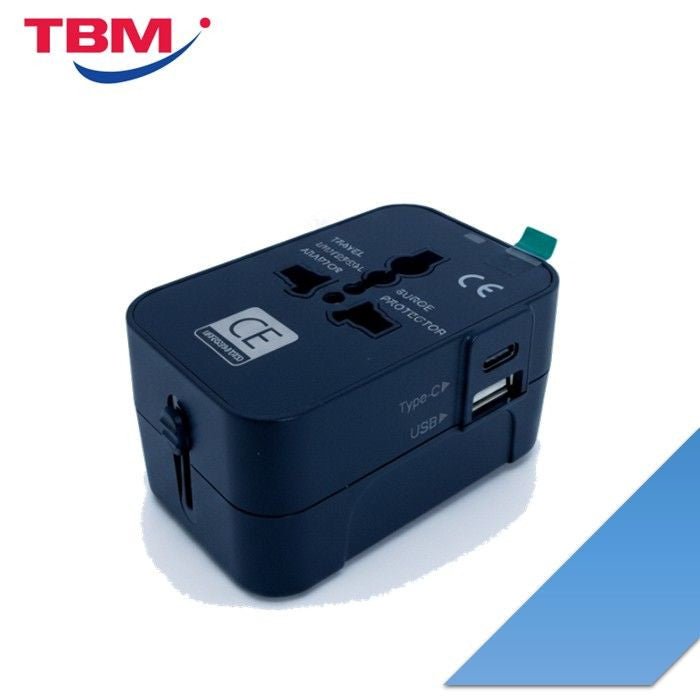 CE Integrated CE - HHT202 Universal Travel Adapter USB 1 Type - A + 1 Type - C | TBM Online