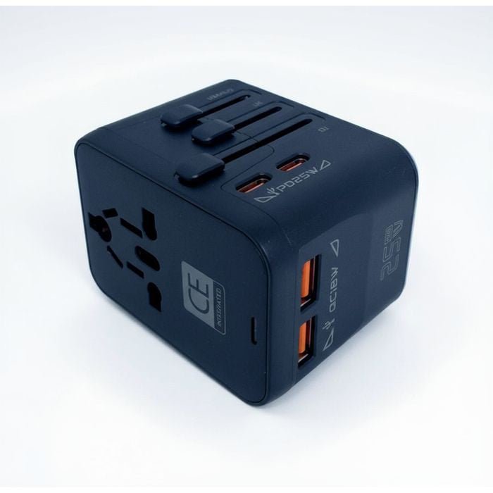 CE Integrated CE - HHT521 Universal Travel Adapter USB 2 Type - A + 2 Type - C | TBM Online