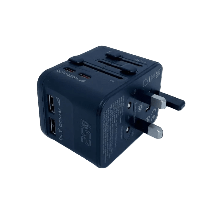 CE Integrated CE - HHT521 Universal Travel Adapter USB 2 Type - A + 2 Type - C | TBM Online