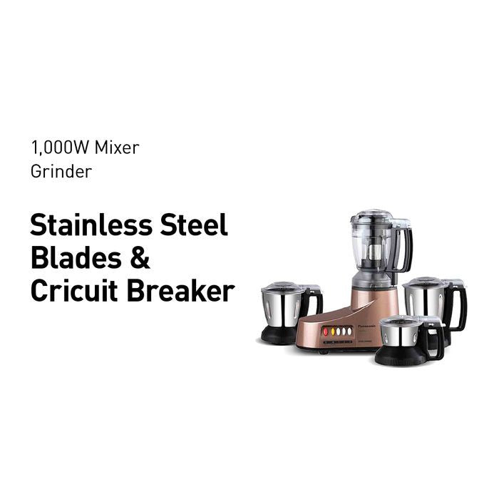 Panasonic MX-AC400TSK Mixer Grinder 550W Energy Efficiency Motor Bronze