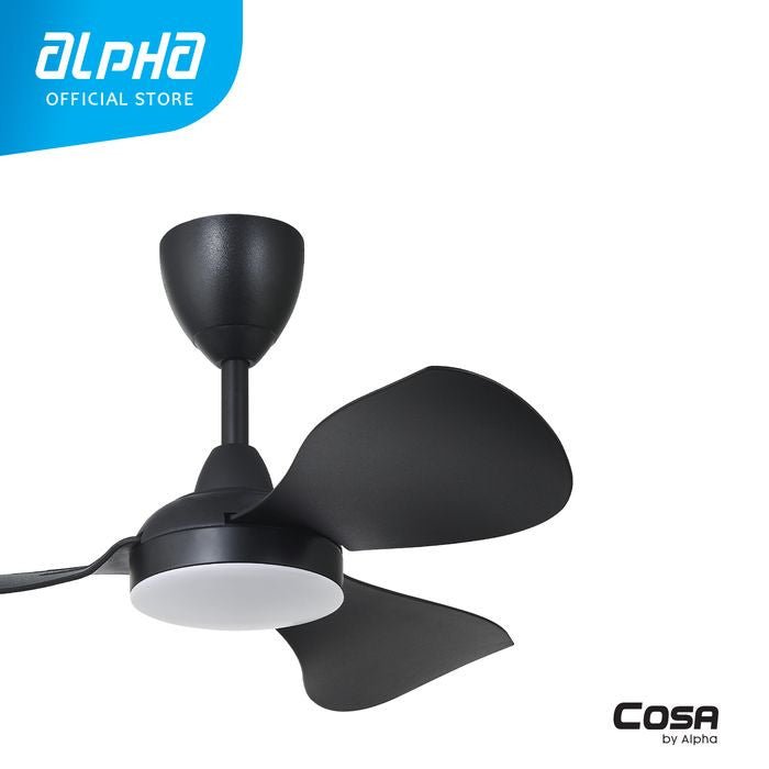 Cosa EX36 - 3B/36 LED MATT BLACK Ceiling Fan 36" 8 Speed Remote Control DC Motor Cosa Series Matt Black | TBM Online