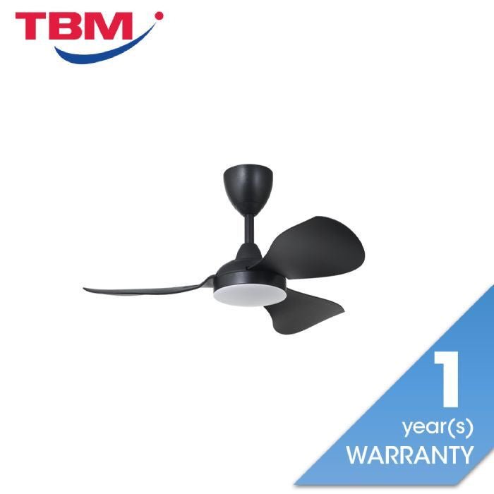 Cosa EX36 - 3B/36 LED MATT BLACK Ceiling Fan 36" 8 Speed Remote Control DC Motor Cosa Series Matt Black | TBM Online