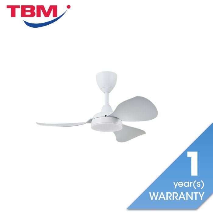 Cosa EX36 - 3B/36 LED MATT WHITE Ceiling Fan 36" 8 Speed Remote Control DC Motor Cosa Series Matt White | TBM Online