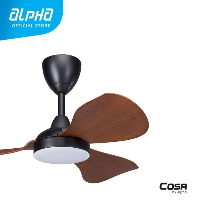 Cosa EX36 - 3B/36 LED WALNUT Ceiling Fan 36" 8 Speed Remote Control DC Motor Cosa Series Walnut | TBM Online