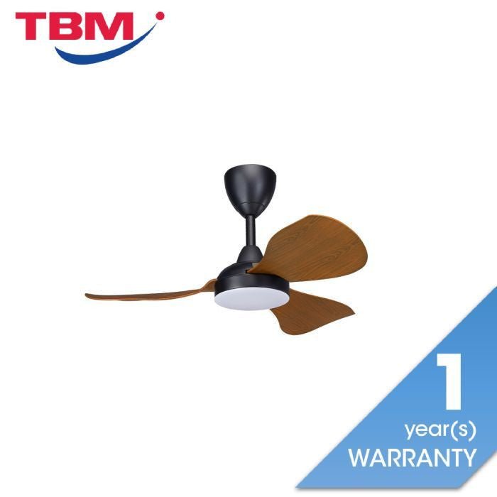 Cosa EX36 - 3B/36 LED WALNUT Ceiling Fan 36" 8 Speed Remote Control DC Motor Cosa Series Walnut | TBM Online