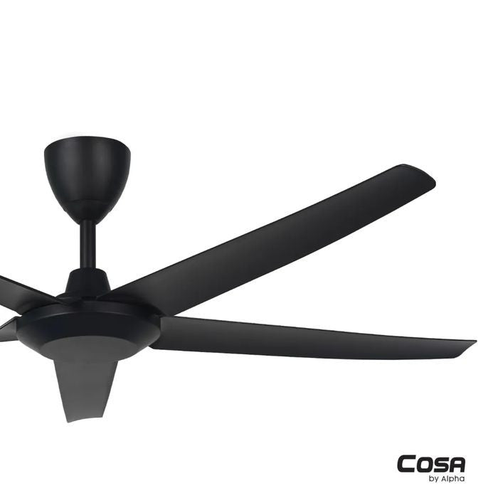 Alpha Cosa CX10 5B/56 MATT BLACK Ceiling Fan 56" 5 Blades Matt Black | TBM Online