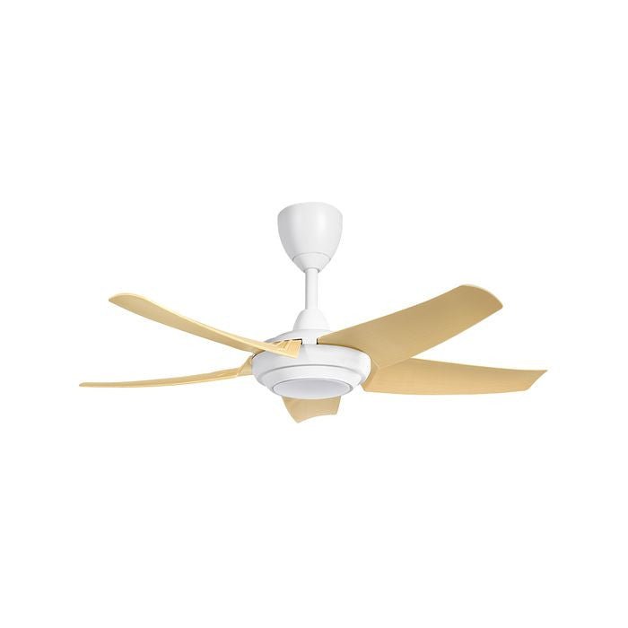 Alpha Cosa CX20 - 5B/40 LED MAPLE/MW Ceiling Fan 40" 5 Blades DC Motor LED Maple Matt White | TBM Online