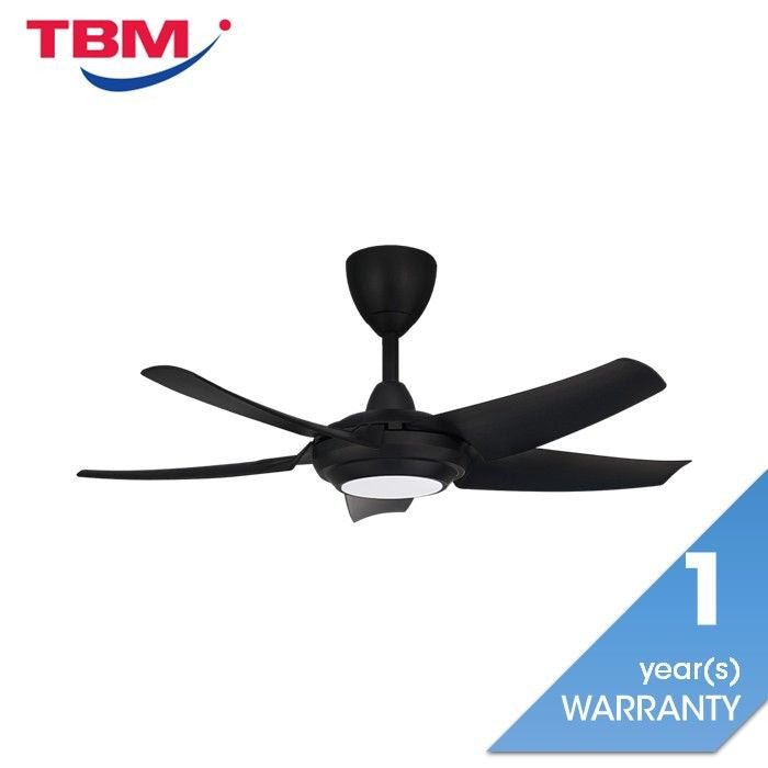 Alpha Cosa CX20 - 5B/40 LED MATT BLACK Ceiling Fan 40" 5 Blades DC Motor LED Matt Black | TBM Online