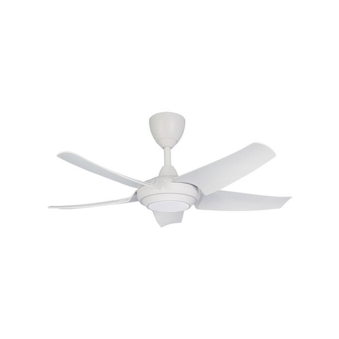 Alpha Cosa CX20 - 5B/40 LED MATT WHITE Ceiling Fan 40" 5 Blades DC Motor LED Matt White | TBM Online