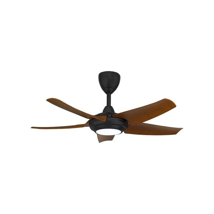 Alpha Cosa CX20 - 5B/40 LED WALNUT/MB Ceiling Fan 40" 5 Blades DC Motor LED Walnut Matt Black | TBM Online