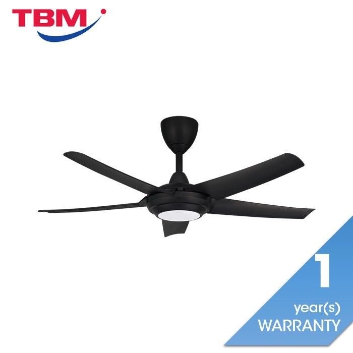Alpha Cosa CX20 - 5B/46 LED MATT BLACK Ceiling Fan 46" 5 Blades DC Motor LED Matt Black | TBM Online