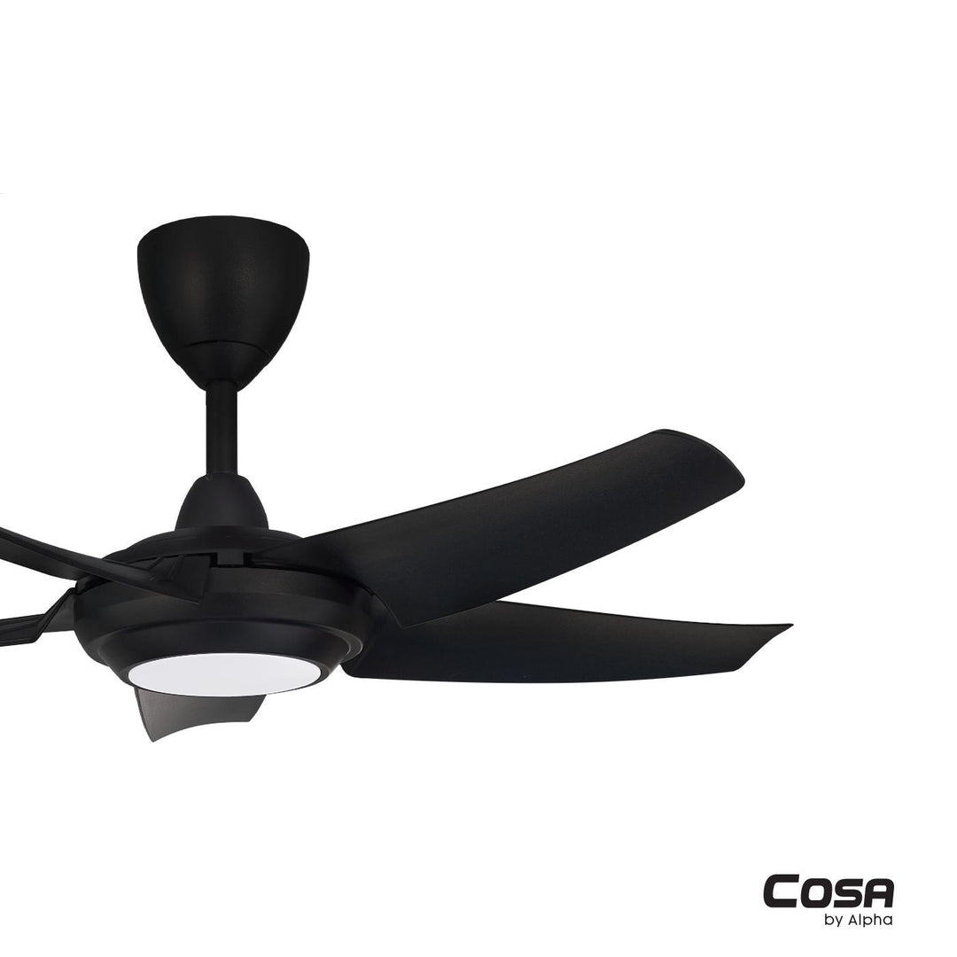 Alpha Cosa CX20 - 5B/46 LED MATT BLACK Ceiling Fan 46" 5 Blades DC Motor LED Matt Black | TBM Online