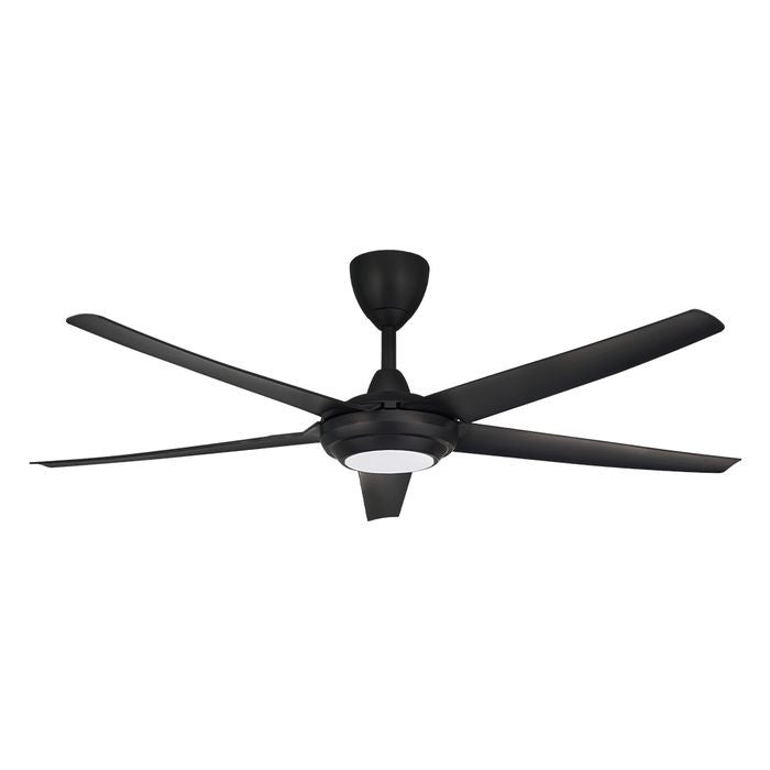 Alpha Cosa CX20 - 5B/56 LED MATT BLACK Ceiling Fan 56" 5 Blades DC Motor LED Matt Black | TBM Online