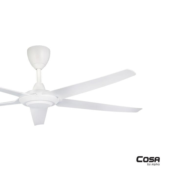 Alpha Cosa CX20 - 5B/56 MATT WHITE Ceiling Fan 56" 5 Blades DC Motor Matt White | TBM Online