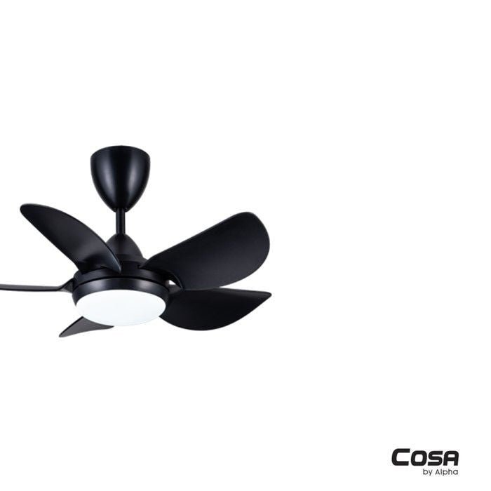 Cosa CX30 - 5B/30 LED MATT BLACK Ceiling Fan 30" 5 Blades Matt Black | TBM Online