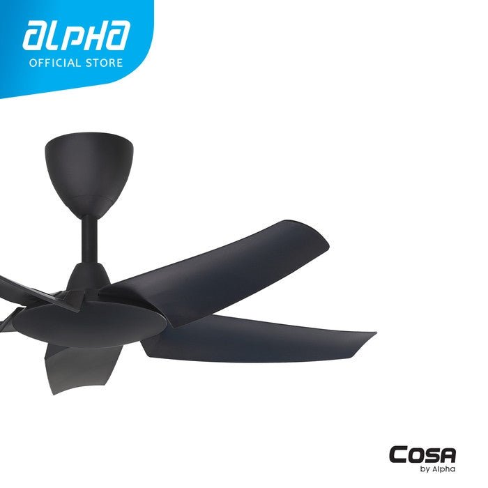 Alpha Cosa EX9 5B/40 MATT BLACK 5 Blades 40 Inch DC Motor Matt Black | TBM Online
