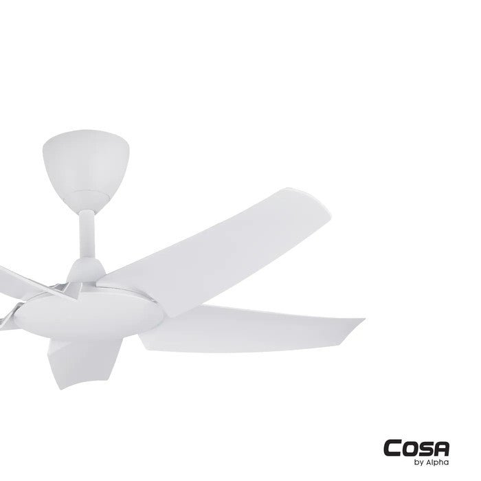 Alpha Cosa EX9 5B/40 MATT WHITE Ceiling Fan 40" 5 Blades DC Motor Matt White | TBM Online