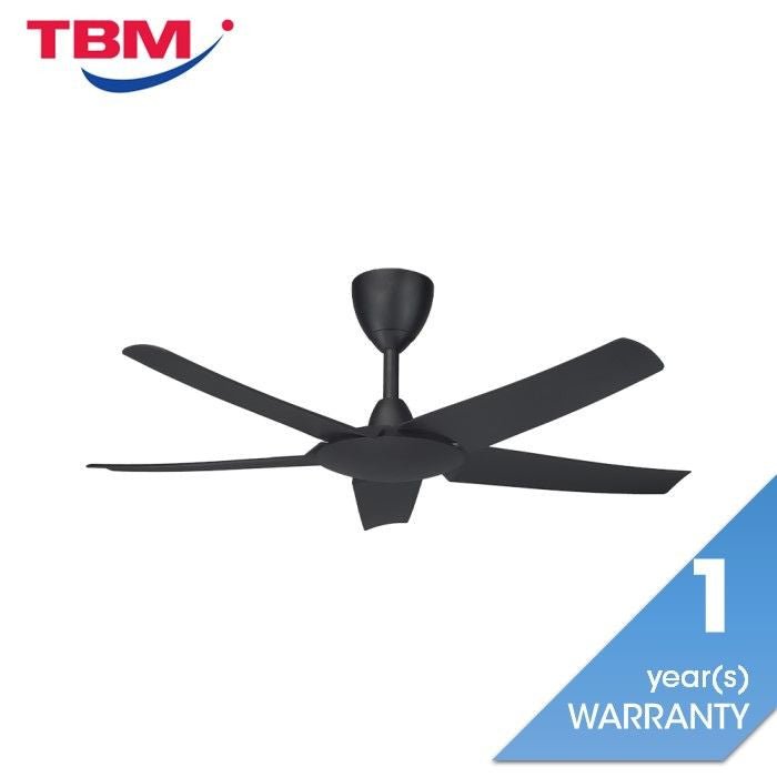 Alpha Cosa EX9 5B/46 MATT BLACK Ceiling Fan 46" 5 Blades DC Motor Matt Black | TBM Online