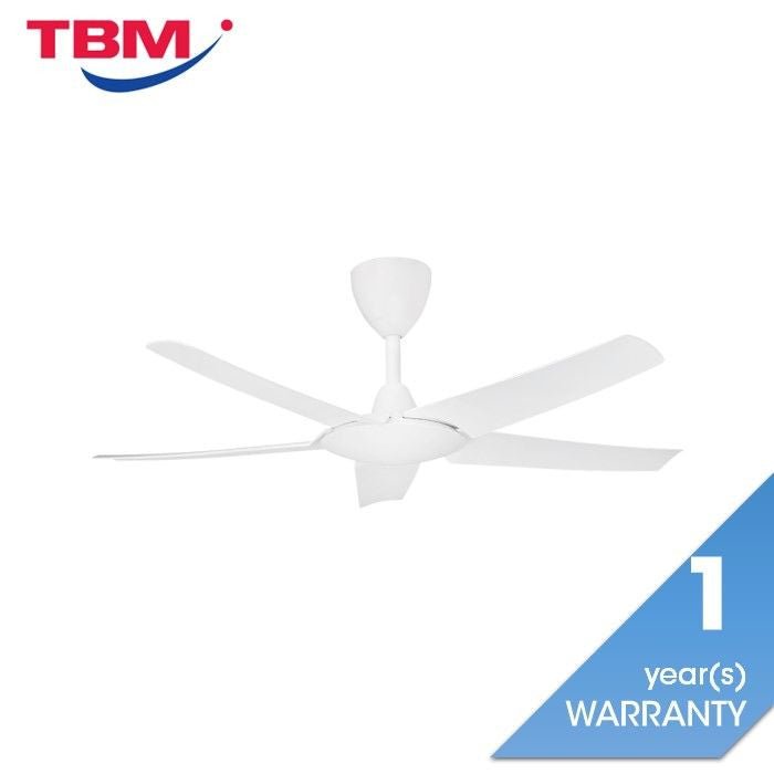 Alpha Cosa EX9 5B/46 MATT WHITE Ceiling Fan 46" 5 Blades DC Motor Matt White | TBM Online