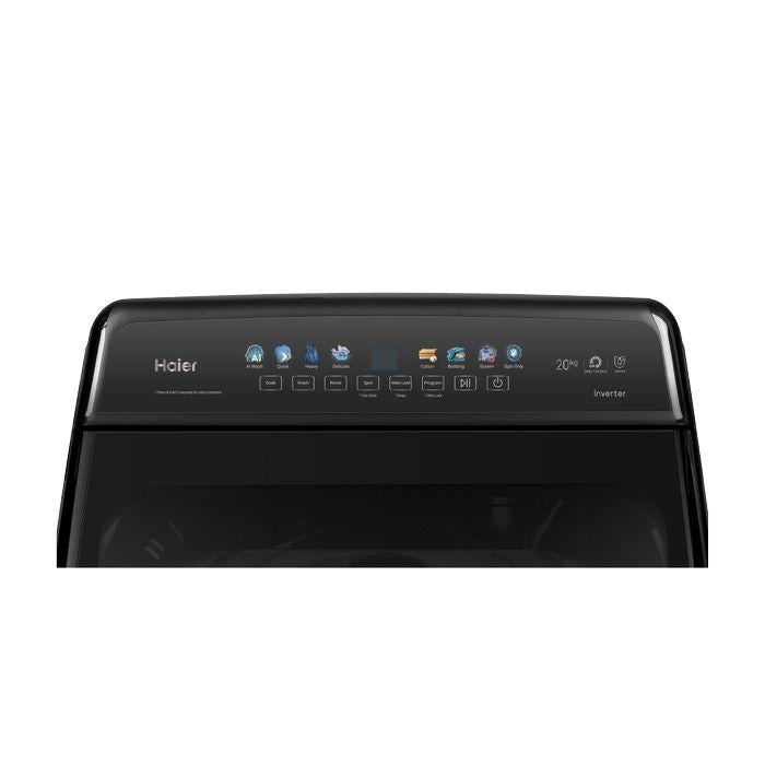 Haier HWM200-B2158B Top Load Washer 20kg DM Inverter Motor Glass Lid Fully Auto