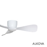 Alpha Alkova MILI-3B/42 LED HG MATT WHITE Ceiling Fan 42" 3 Blades Matt White