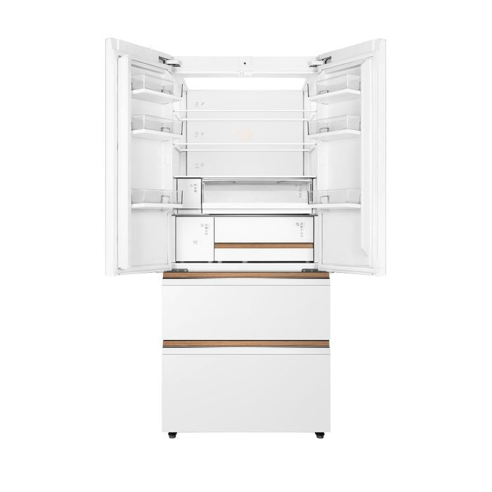 Toshiba GR-RF690WI-PGY(67) 4 Doors Japandi Fridge 580L Fuji White