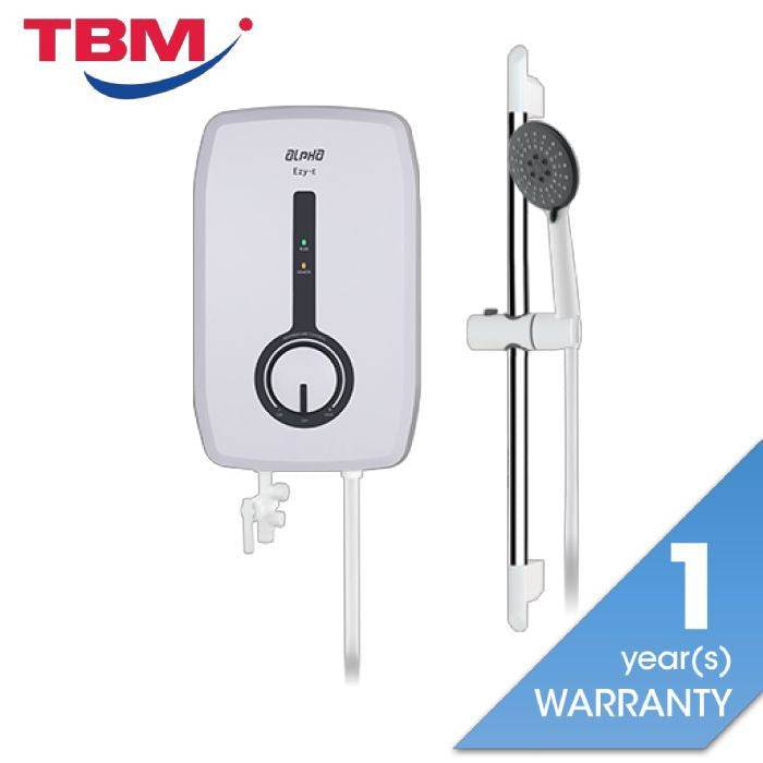 Alpha EZY-E IVORY WHITE Home Shower Double Relay ELSD Auto Test White