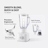 Panasonic MX-EP5172WSK 1.5L Blender Twin Jar Wet & Dry Mil Stainless Steel Blades White