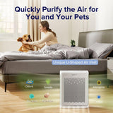Levoit LAP-V102S-WUS Vital 100S Pet Care Smart True HEPA Air Purifier