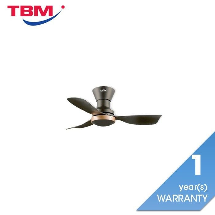 Deka CONCEPT MINI LED MAGNESIUM Ceiling Fan 34" 3 Blades With LED Magnesium | TBM Online