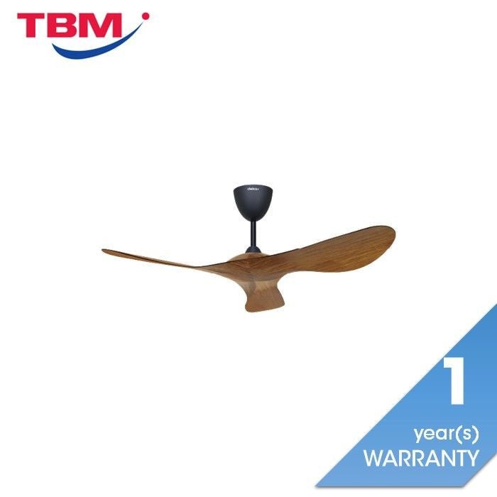 Deka MONZIO42 WALNUT Ceiling Fan 42 Inch 3 Blades DC Motor Walnut | TBM Online