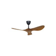 Deka MONZIO42 WALNUT Ceiling Fan 42 Inch 3 Blades DC Motor Walnut | TBM Online
