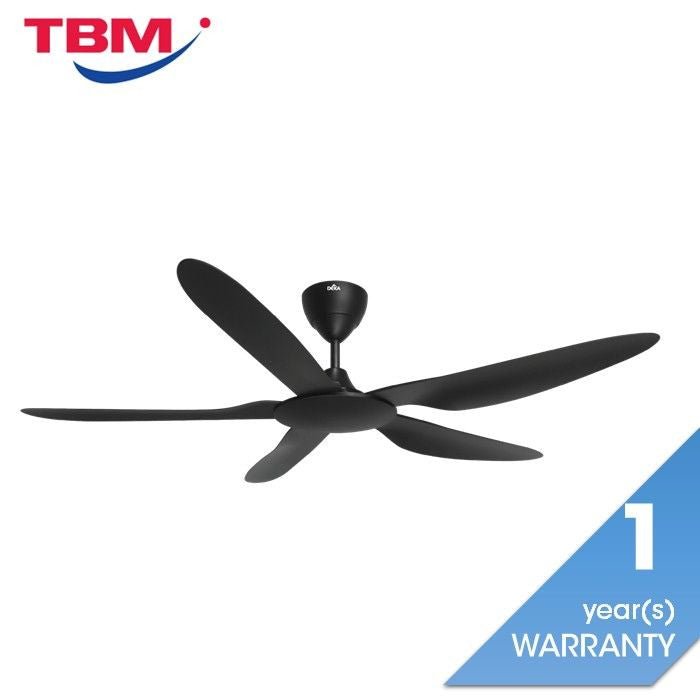 Deka X - ONE 56 BLACK Ceiling Fan 56" 5 Black DC Inverter Black | TBM Online