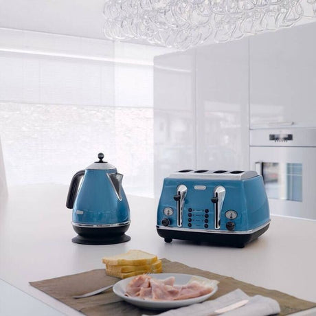 Delonghi KBO2001.B Stainless Steel Jug Kettle Blue | TBM Online