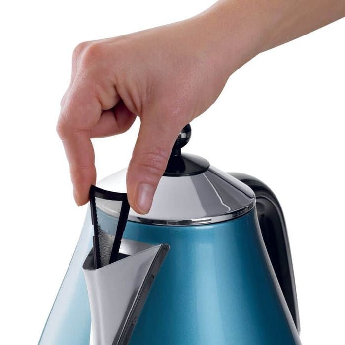 Delonghi KBO2001.B Stainless Steel Jug Kettle Blue | TBM Online