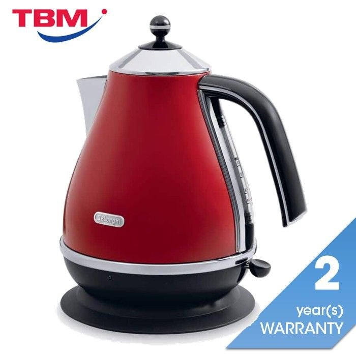 Delonghi KBO2001.R Stainless Steel Jug Kettle Red | TBM Online