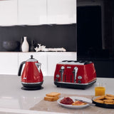 Delonghi KBO2001.R Stainless Steel Jug Kettle Red | TBM Online