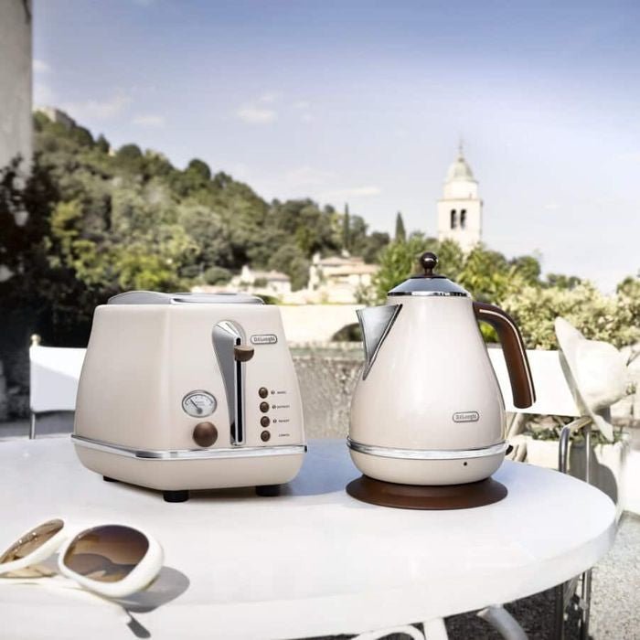 Delonghi KBOV2001.BG Stainless Steel Jug Kettle 1.7L Beige | TBM Online