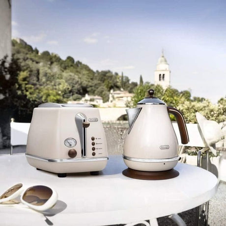Delonghi KBOV2001.BG Stainless Steel Jug Kettle 1.7L Beige | TBM Online